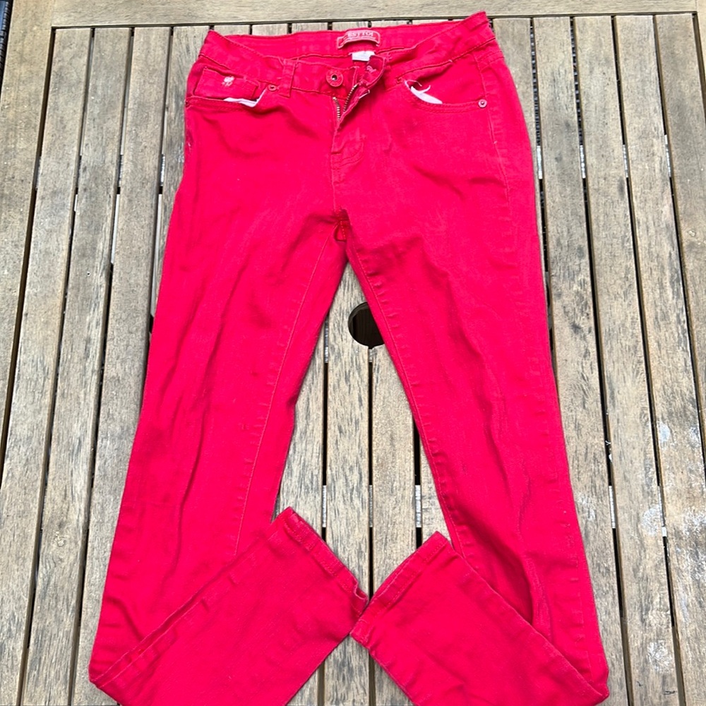 C’Esttoi Red Skinny Jeans